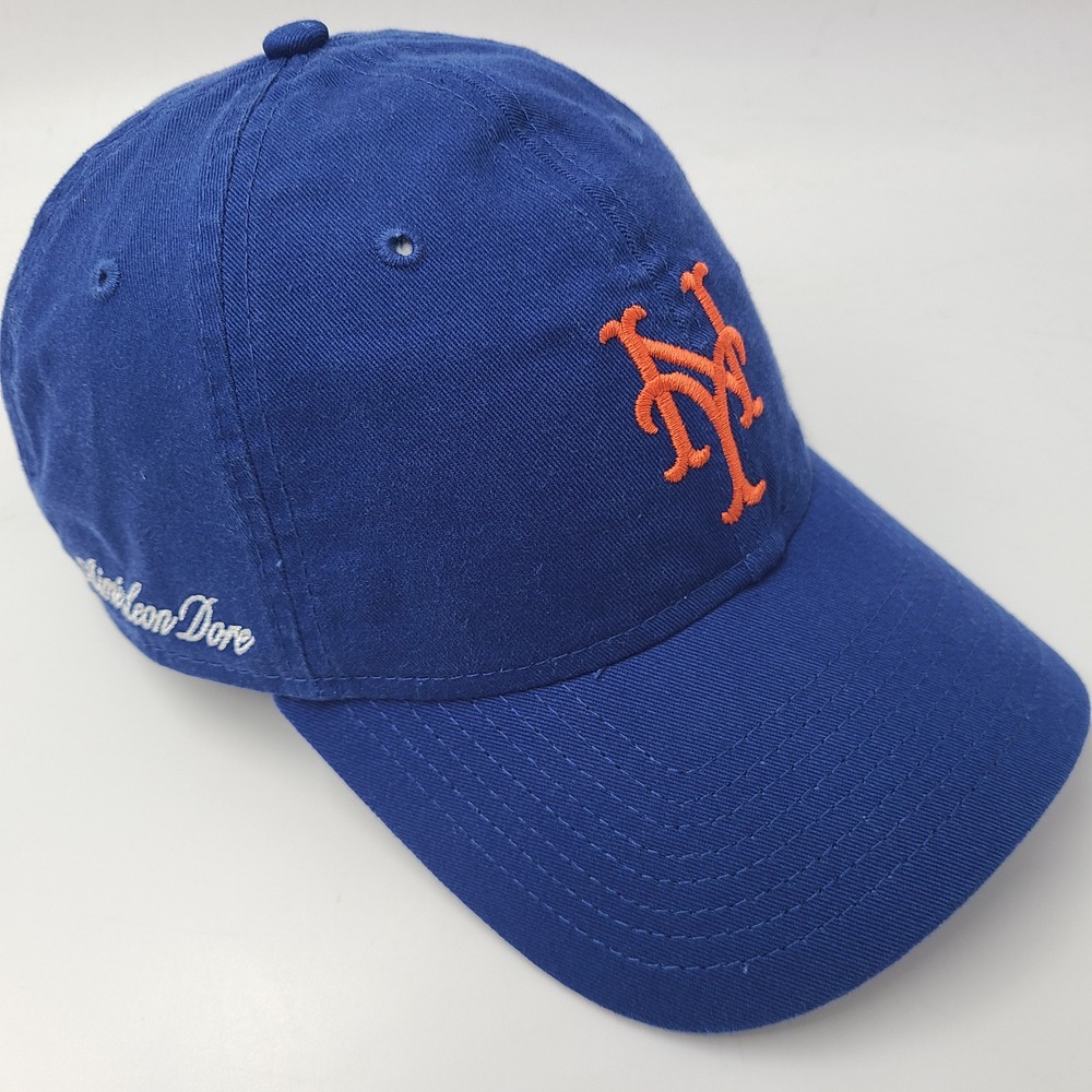 New York Mets Hat Strapback Aime Leon Dore New Era 9Twenty Blue Orange MLB Men